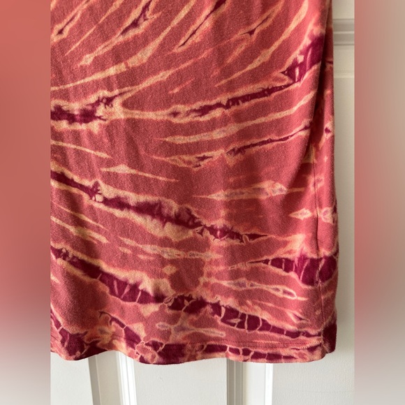 Michael Stars Iris Muscle Tank in Red Maroon Salmon Tie Dye Size XS - Picture 7 of 8